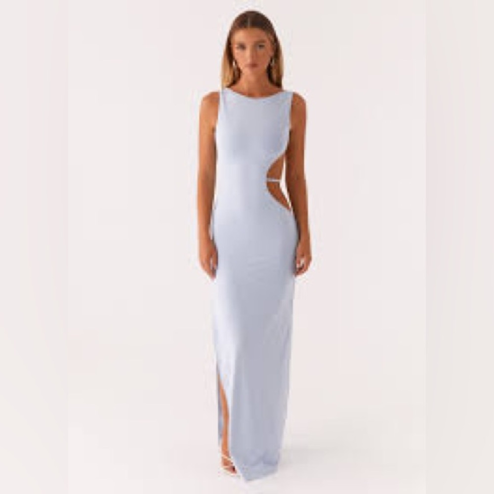 Peppermayo Sky Blue cut out Dress
